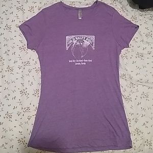 Purple crew cut tee
